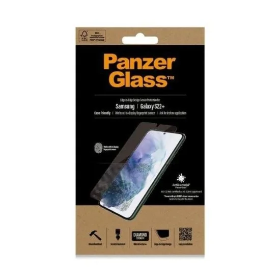 Screen Protector Samsung S22 Plus Panzerglass - Black